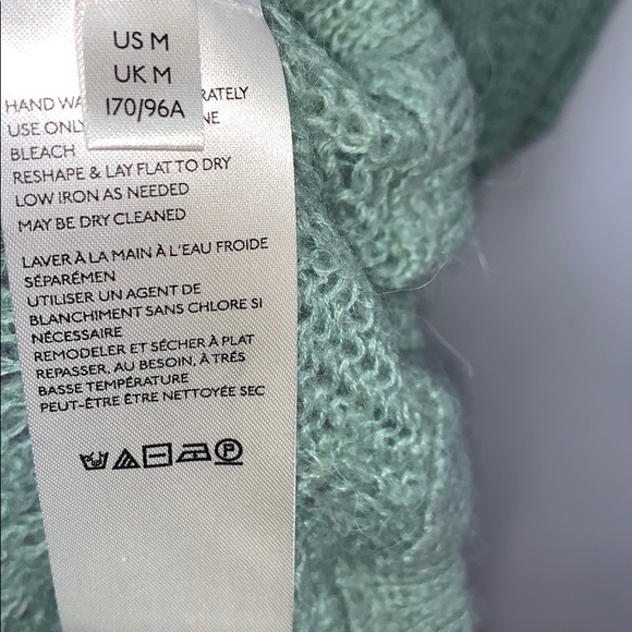NWT FREE PEOPLE Mint cable-knit pullover crewneck sweater - Picture 7 of 8